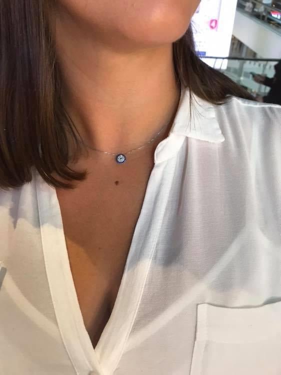 Cartier evil eye necklace sale