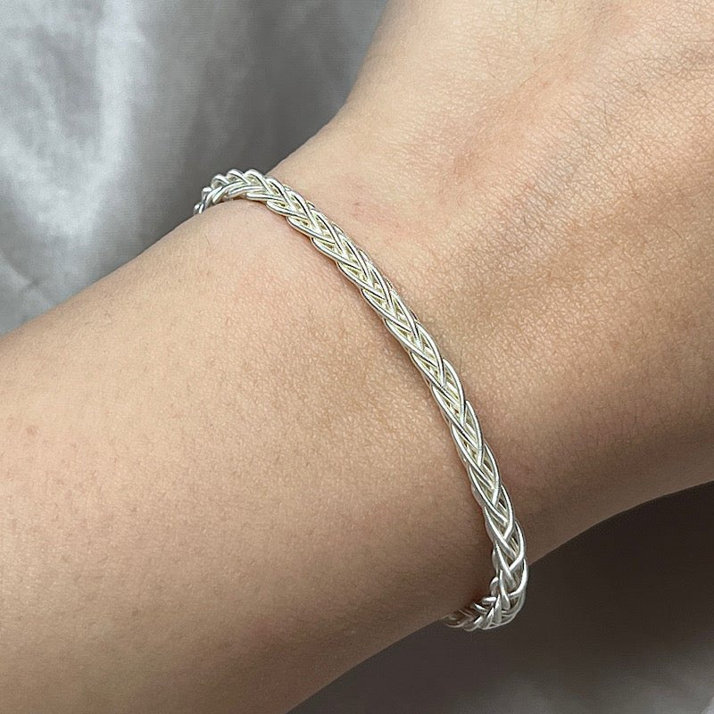 Handmade Kazaz Bracelet in Pure Silver - Zehrai