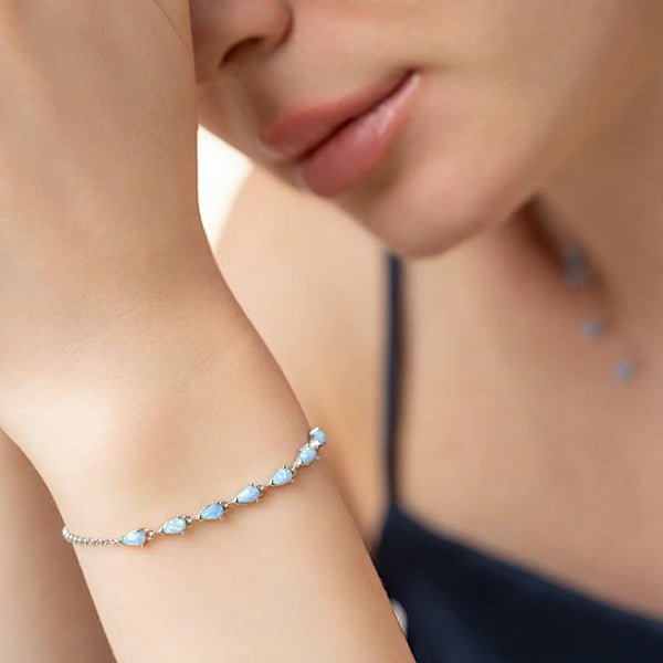 Opal bracelet sterling silver 2025