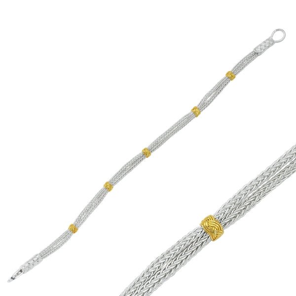 Handwoven Kazaz Bracelet in 1000K Pure Silver - Zehrai