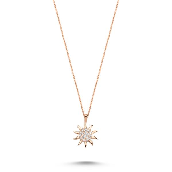 Diamond online sun necklace