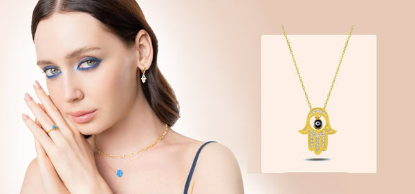 The Ultimate Necklace Layering Guide Featuring the Hamsa Necklace - Zehrai