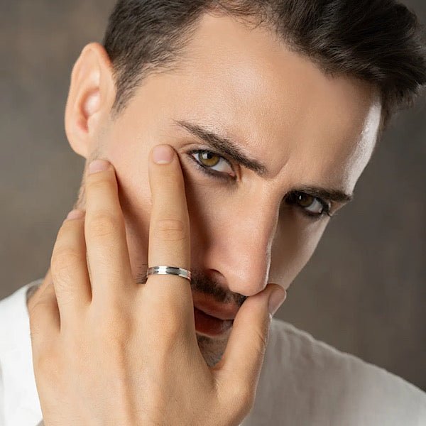 4mm Matte Band Ring In Sterling Silver