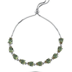 Adjustable Created Zultanite Bracelet in Sterling Silver - Bigger Size - Zehrai