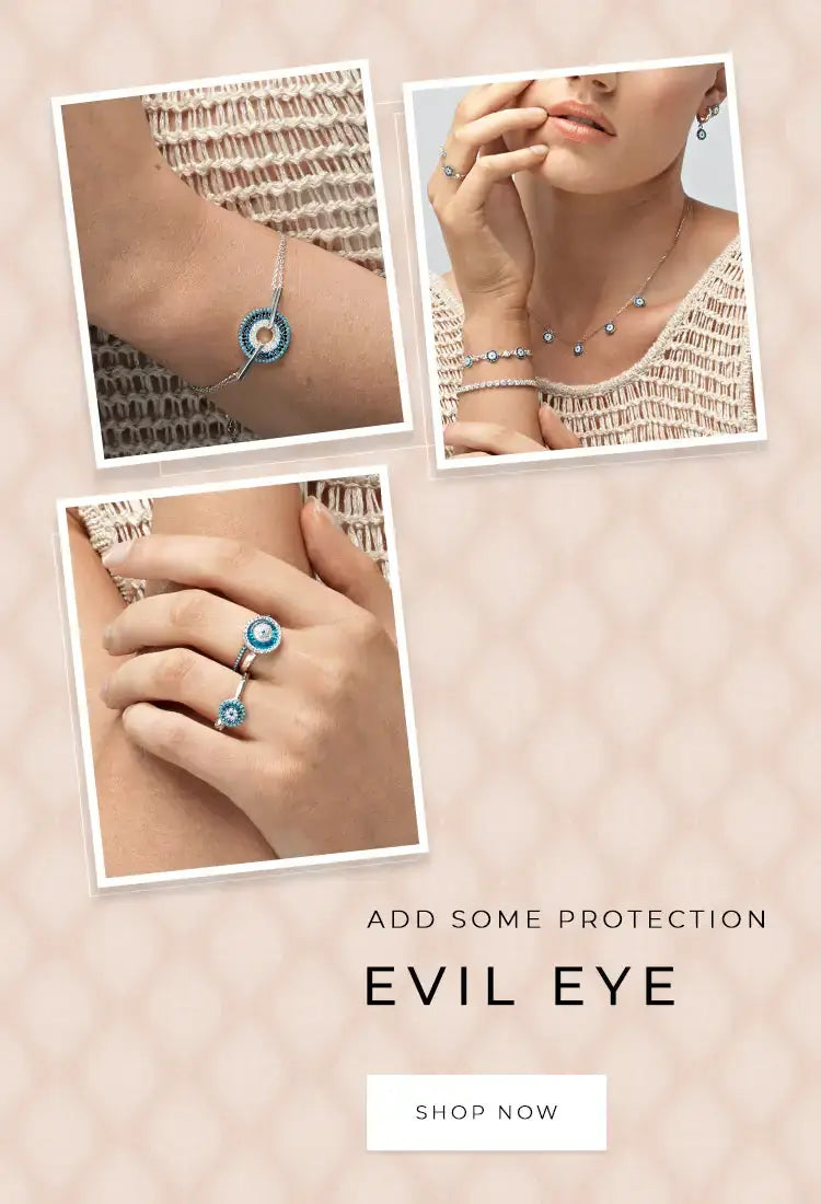 Amazon.com: LOVGIFSET Evil Eye Ring Sterling Silver Turkish Evil Eye Rings  for Women Nazar Third Eyes Blue Eyes Protection Sapphire Ojo Jewelry Size  7: Clothing, Shoes & Jewelry