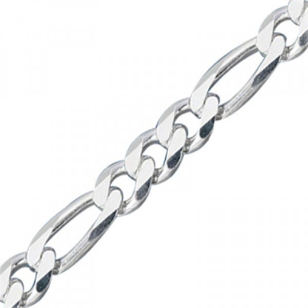 140 Micron Figaro Chain Necklace In Sterling Silver - Zehrai