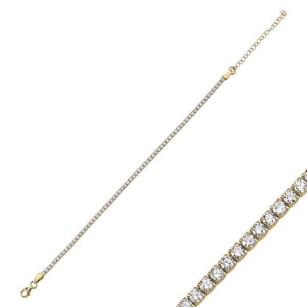 2MM Tennis Bracelet With CZ In Sterling Silver - Zehrai