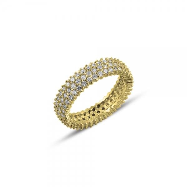 3 line eternity ring in sterling - Zehrai