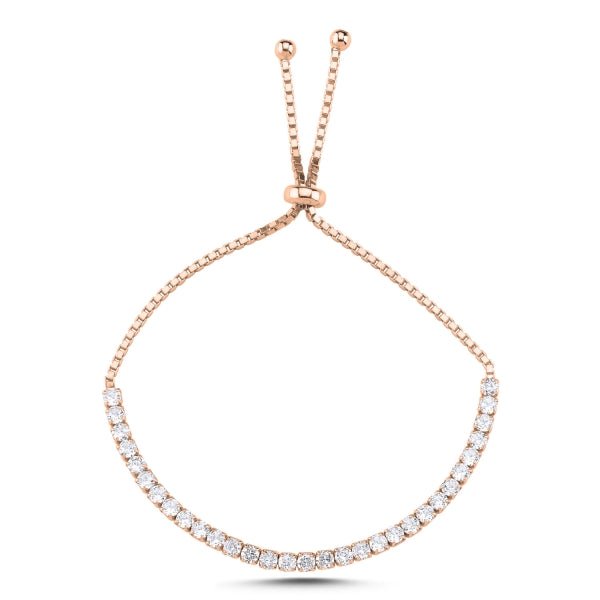 3MM Adjustable Tennis Bracelet In Sterling Silver - Zehrai