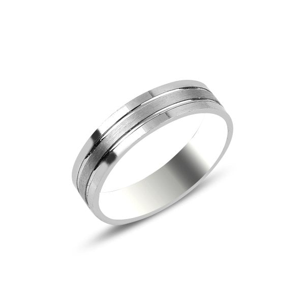 4mm Matte Band Ring In Sterling Silver - Zehrai