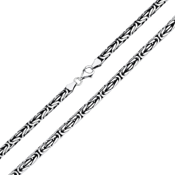 5MM Zehrai Round King Chain Necklace In Sterling Silver - Zehrai