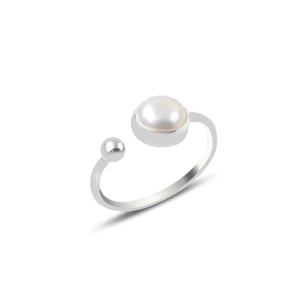 Adjustable Cultured Fresh Water Pearl Ring In Sterling Silver - Zehrai