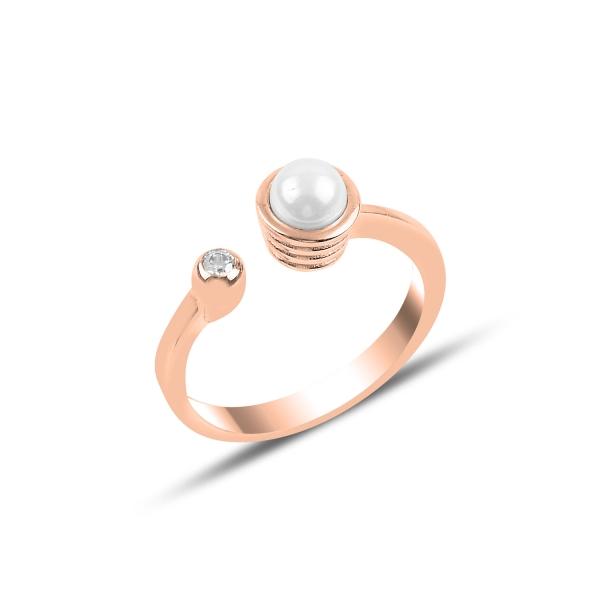 Adjustable cultured fresh water pearl ring in sterling silver - Zehrai