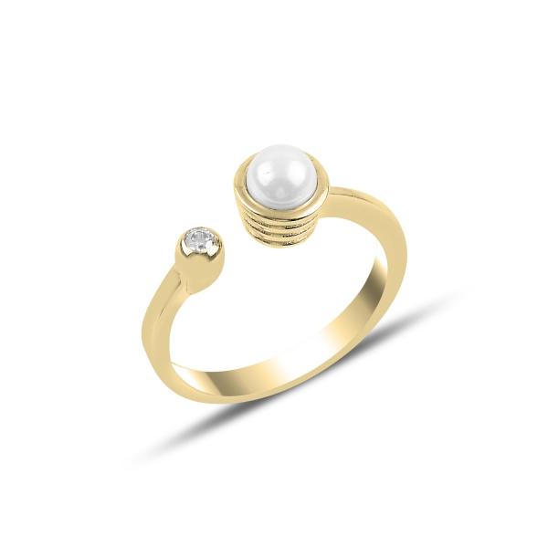 Simple Adjustable Elegant Fresh Water Pearl Ring in Sterling Silver