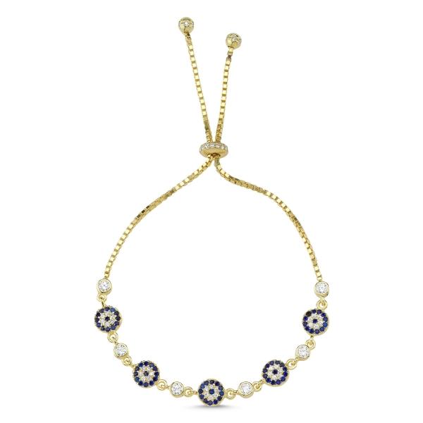 Evil eye shop slider bracelet