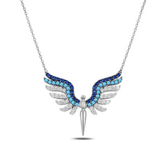 Angel Necklace in Sterling Silver - Zehrai