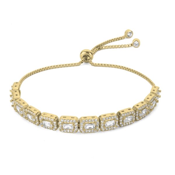 Baguette Adjustable Sliding Bracelet - Zehrai