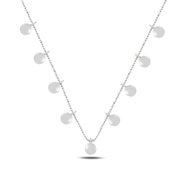 Dangle Choker Necklace in Sterling Silver - Zehrai