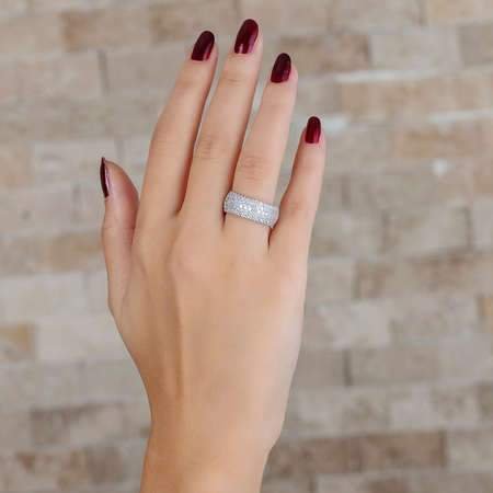 Eternity ring in sterling silver - Zehrai