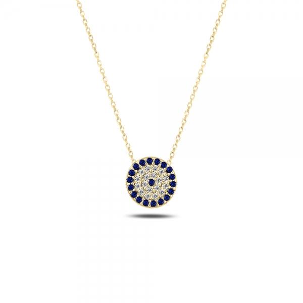 Evil eye necklace in sterling silver - Zehrai