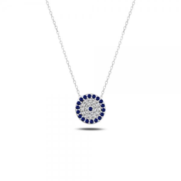 Sterling Silver Evil Eye Necklace