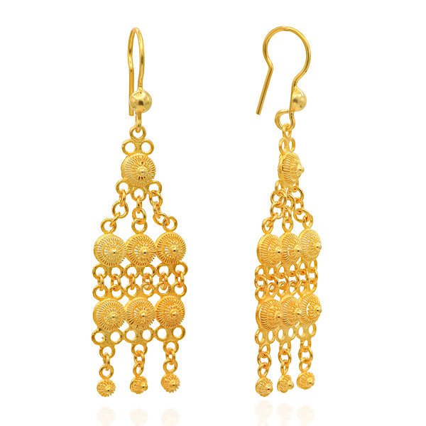 Filigree earrings in sterling silver - Zehrai