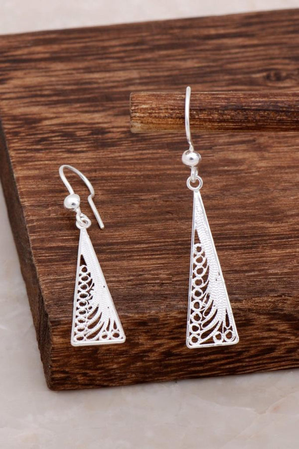 High-Quality Filigree Earrings in Sterling Silver