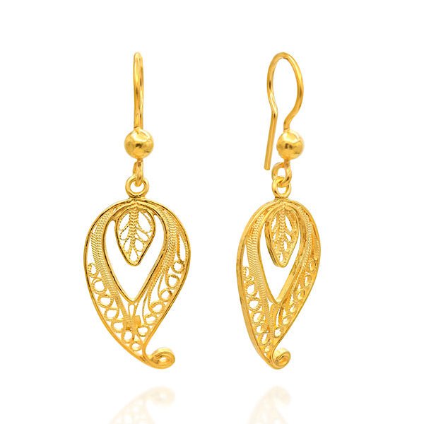 Filigree earrings in sterling silver - Zehrai