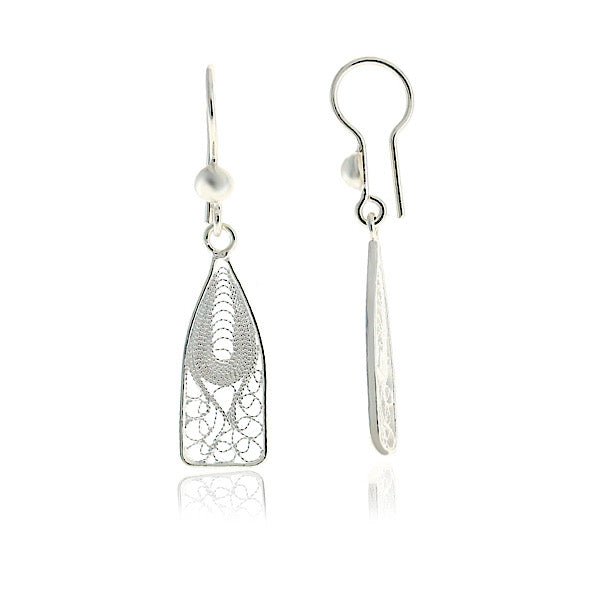 Get Sterling Silver Filigree Earrings - Zehrai