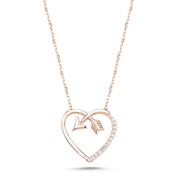 Rose gold arrow necklace store