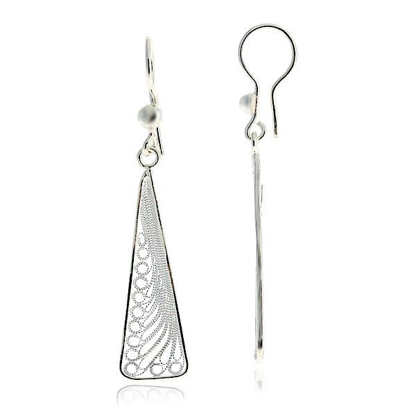 High-Quality Filigree Earrings in Sterling Silver - Zehrai