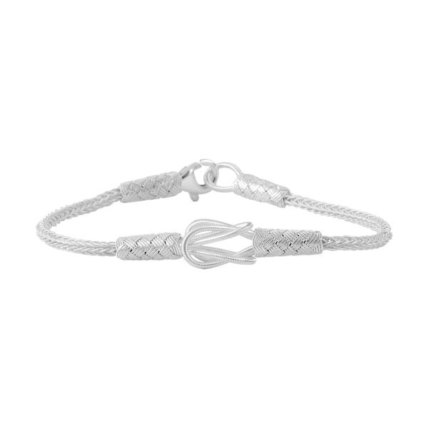 Kazaz Reef Knot Bracelet in Pure Silver - Zehrai