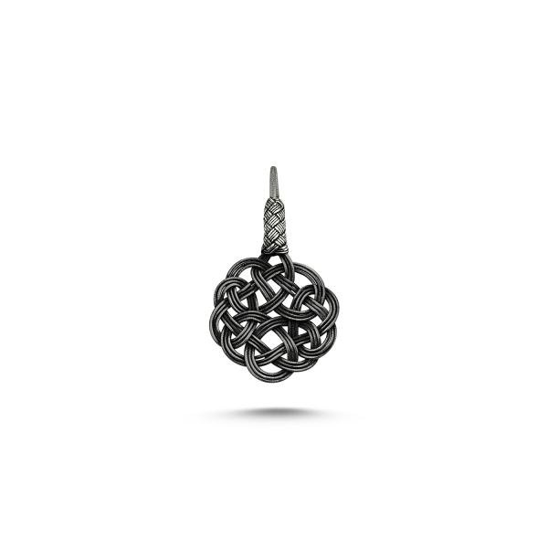 Kazaz turkish love knot pendant in pure silver