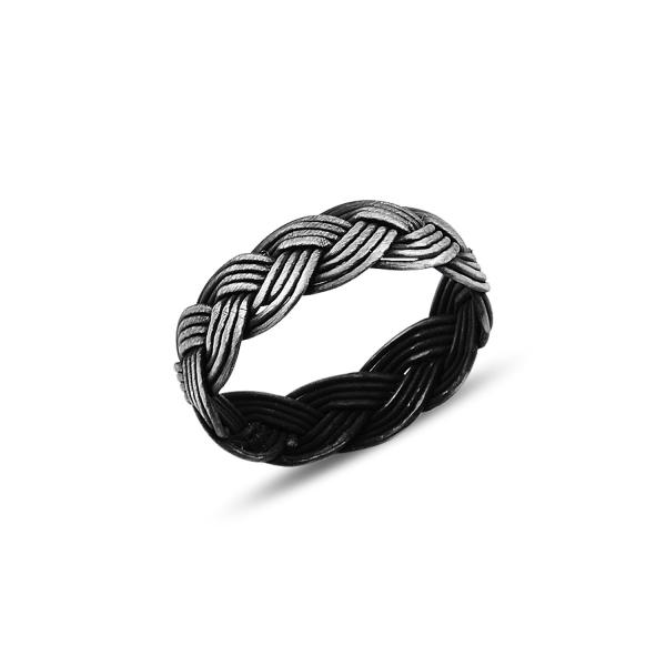 Oxidised kazaz ring - Zehrai