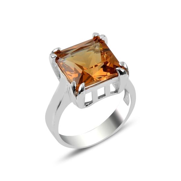 Square Cut Created Zultanite Ring In Sterling Silver - Zehrai