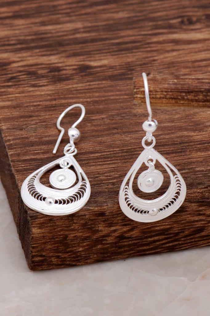 Teardrop filigree earrings - Zehrai